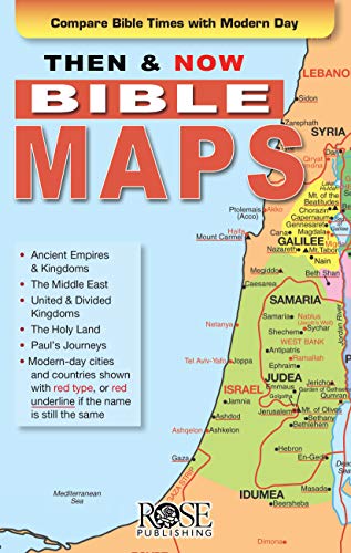 Algopix Similar Product 14 - Then and Now Bible Maps  Fold out