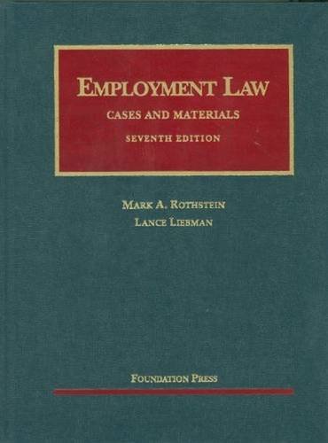 Algopix Similar Product 2 - Employment Law Cases and Materials