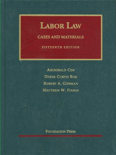Algopix Similar Product 13 - Labor Law (University Casebook Series)