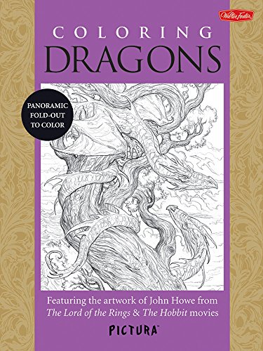 Algopix Similar Product 20 - Coloring Dragons Featuring the artwork