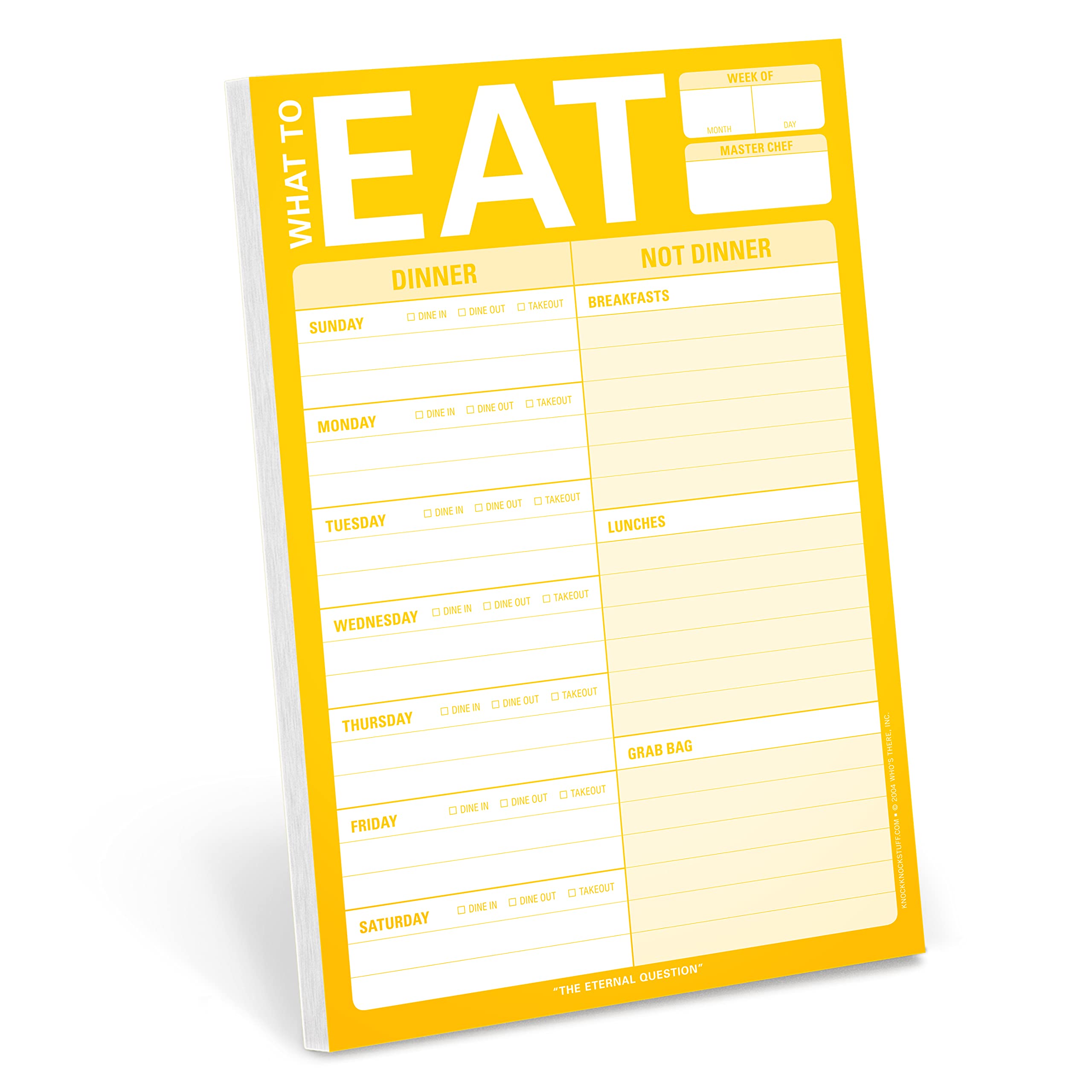 Algopix Similar Product 14 - Knock Knock What to Eat Pad Meal