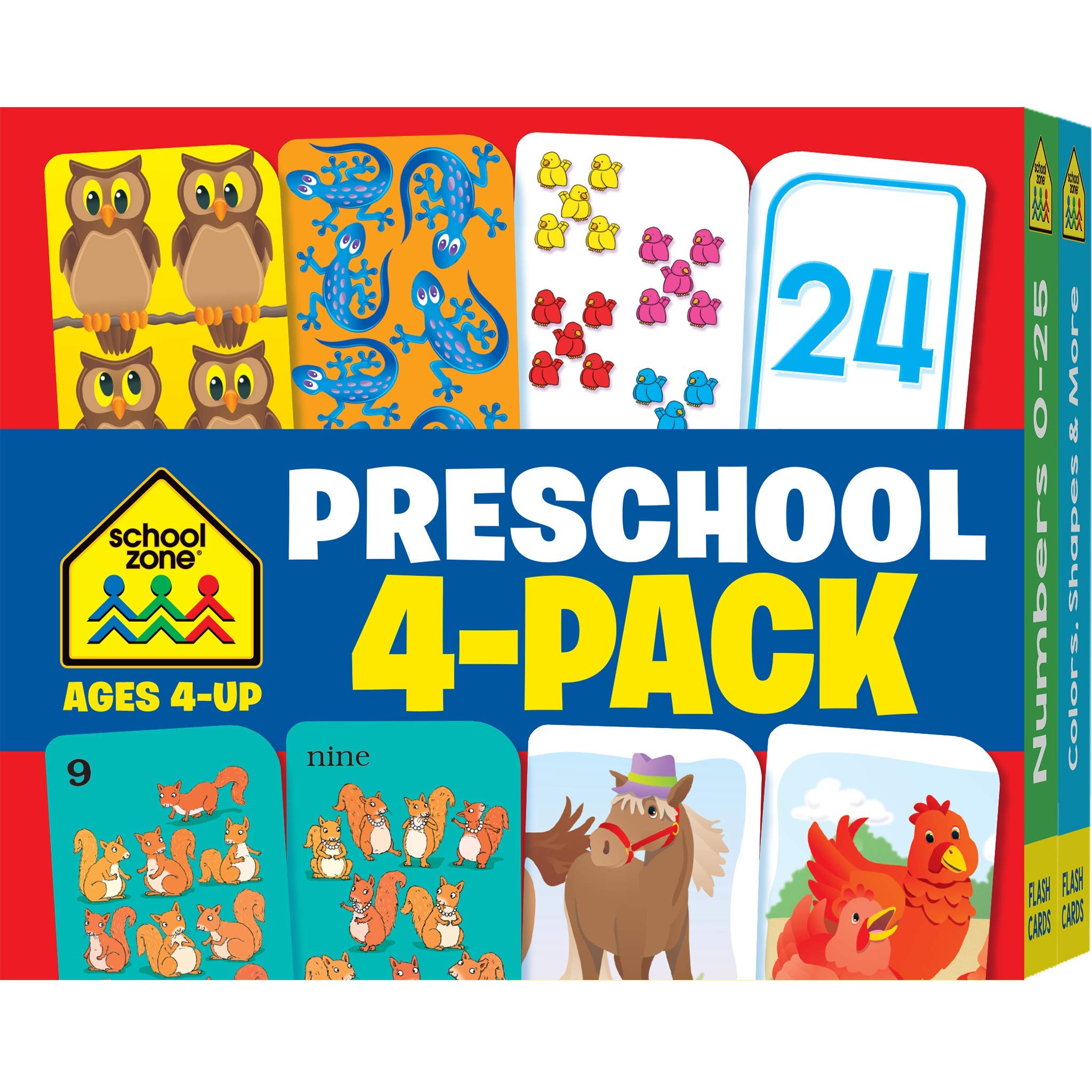 Algopix Similar Product 18 - School Zone  Preschool 4Pack Flash
