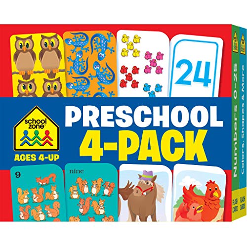 Algopix Similar Product 11 - School Zone  Preschool 4Pack Flash