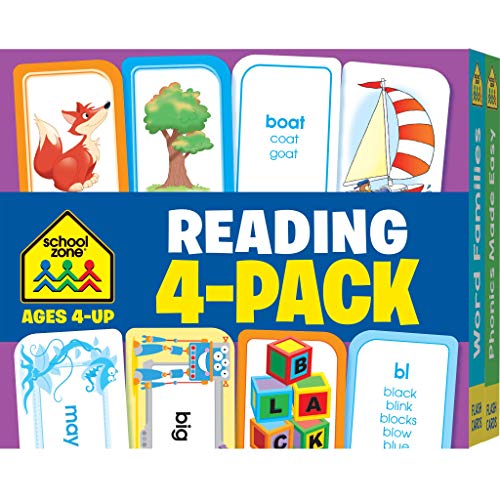 Algopix Similar Product 17 - School Zone  Reading 4Pack Flash
