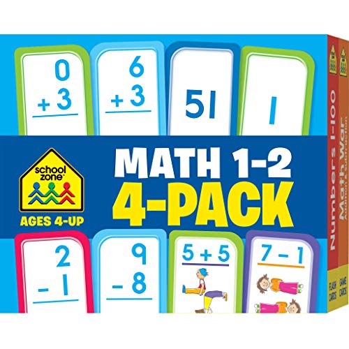 Algopix Similar Product 5 - School Zone  Math 12 4Pack Flash