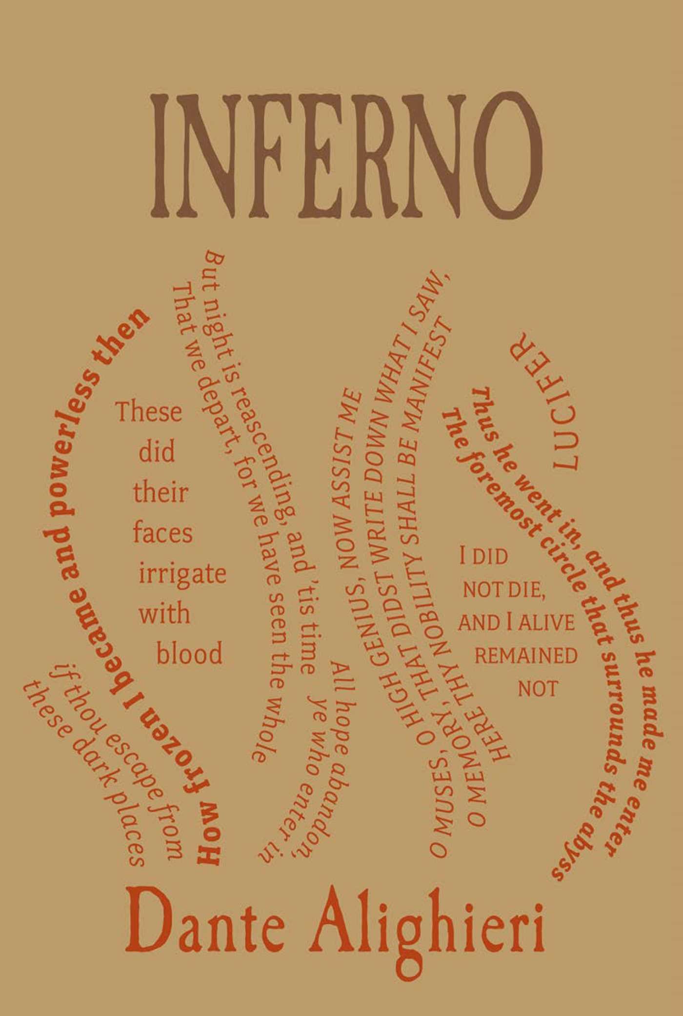 Algopix Similar Product 6 - Inferno (Word Cloud Classics)