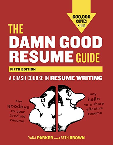 Algopix Similar Product 12 - The Damn Good Resume Guide Fifth