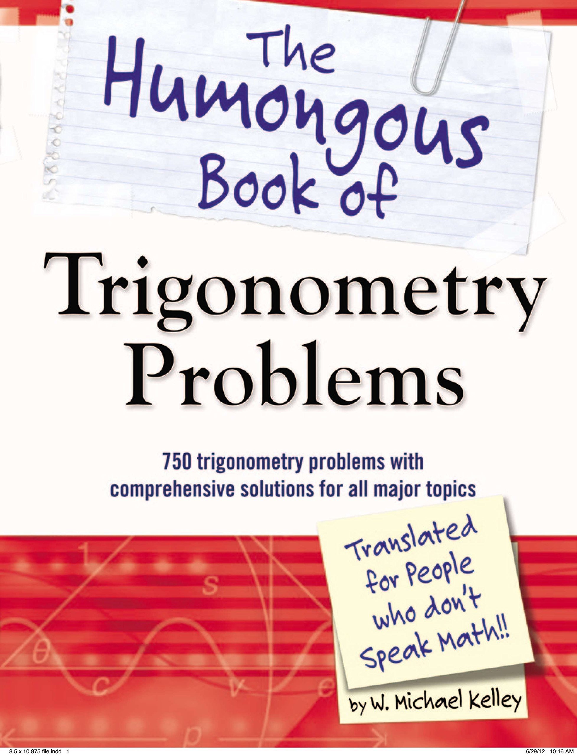Algopix Similar Product 20 - The Humongous Book of Trigonometry