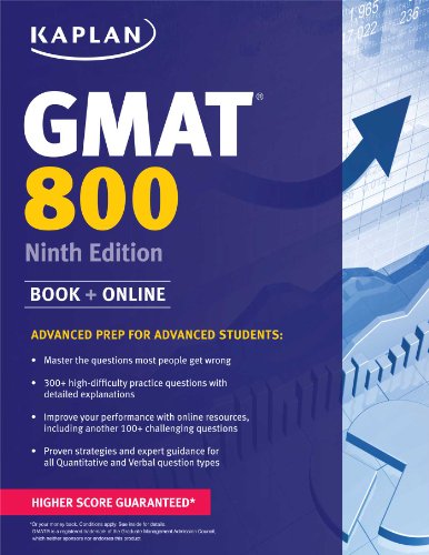 Algopix Similar Product 15 - Kaplan GMAT 800 Advanced Prep for