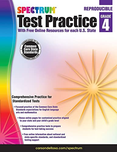 Algopix Similar Product 2 - Carson Dellosa Spectrum 4th Grade Test