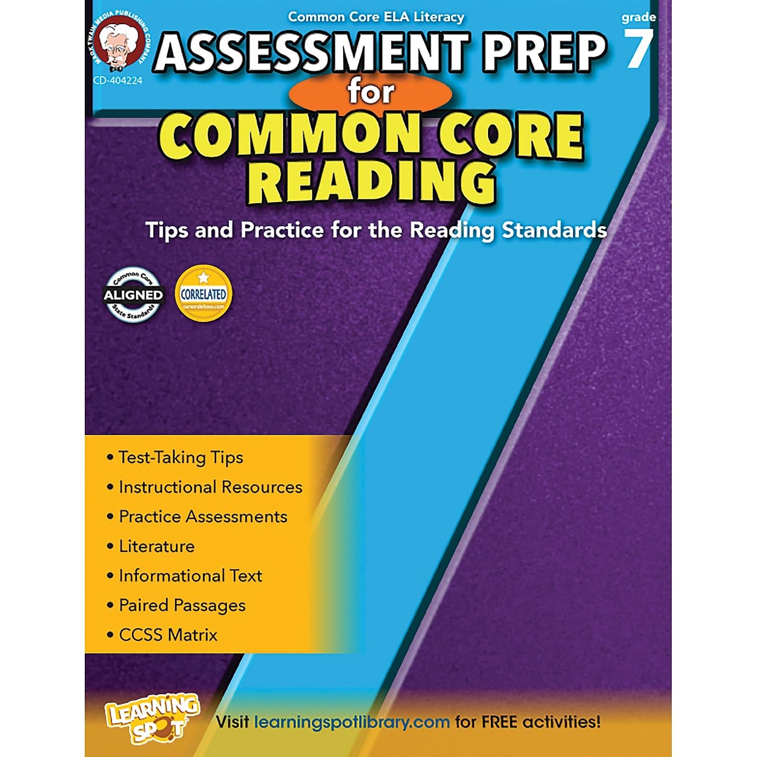 Algopix Similar Product 10 - Mark Twain Grade 7 Assessment Prep for