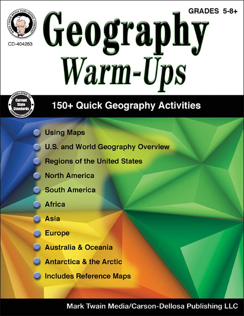 Algopix Similar Product 16 - Mark Twain Media  Geography WarmUps