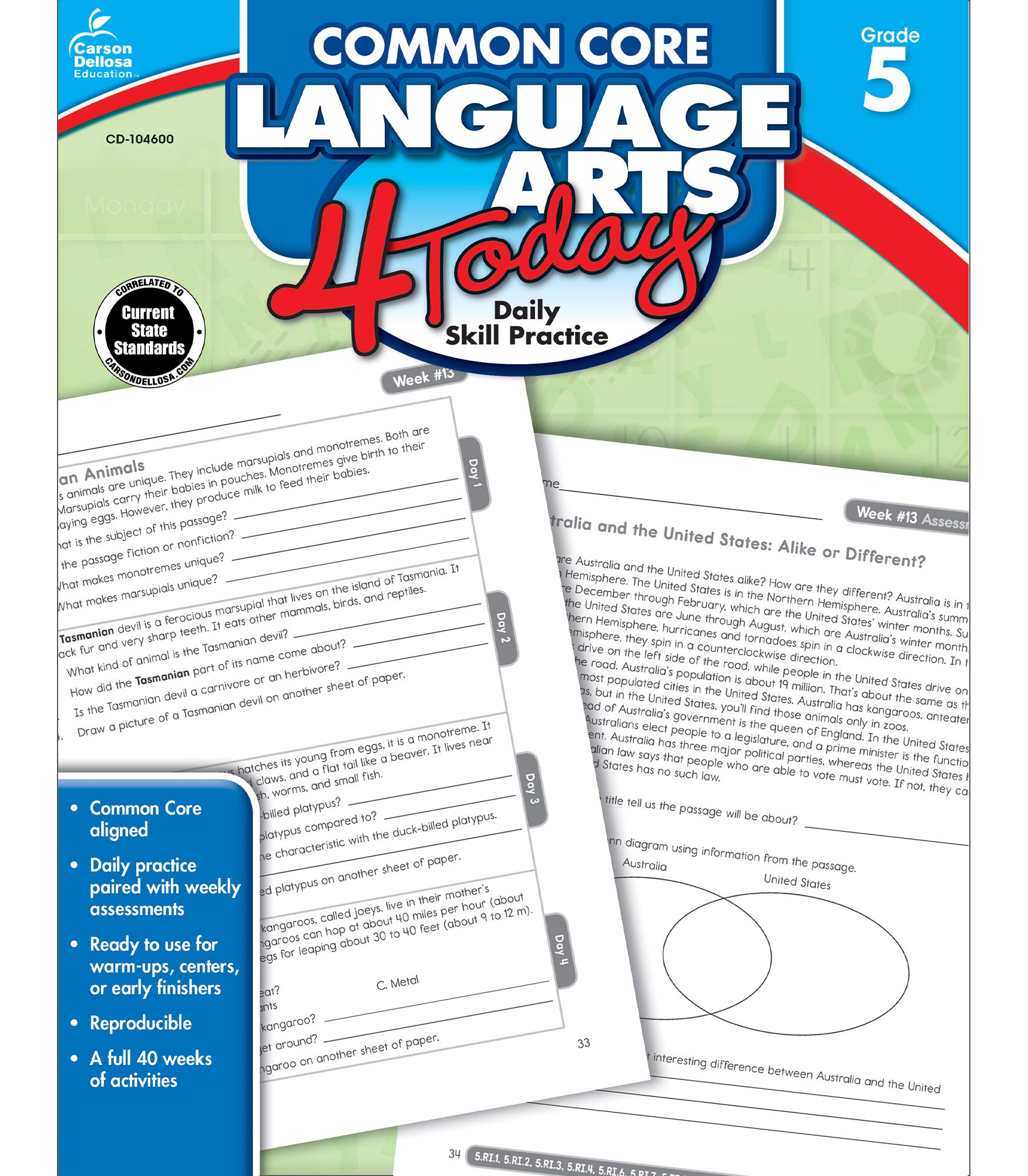 Algopix Similar Product 2 - Carson Dellosa  Common Core Language