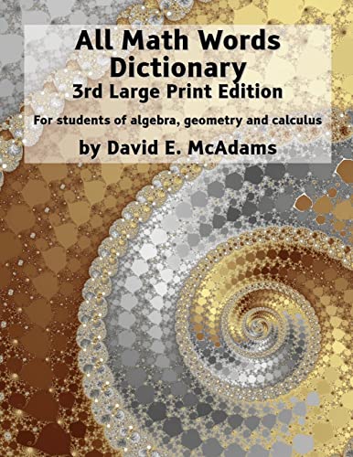 Algopix Similar Product 9 - All Math Words Dictionary For students