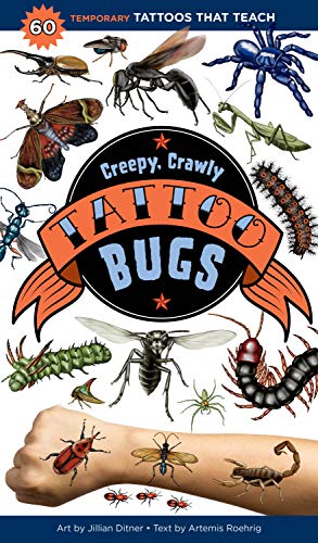 Algopix Similar Product 15 - Creepy Crawly Tattoo Bugs 60