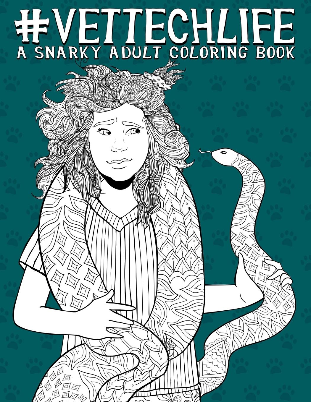 Algopix Similar Product 11 - Vet Tech Life A Snarky Adult Coloring