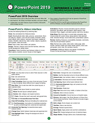 Algopix Similar Product 13 - PowerPoint 2019 Reference and Cheat