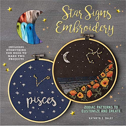 Algopix Similar Product 10 - Star Signs Embroidery Zodiac Patterns
