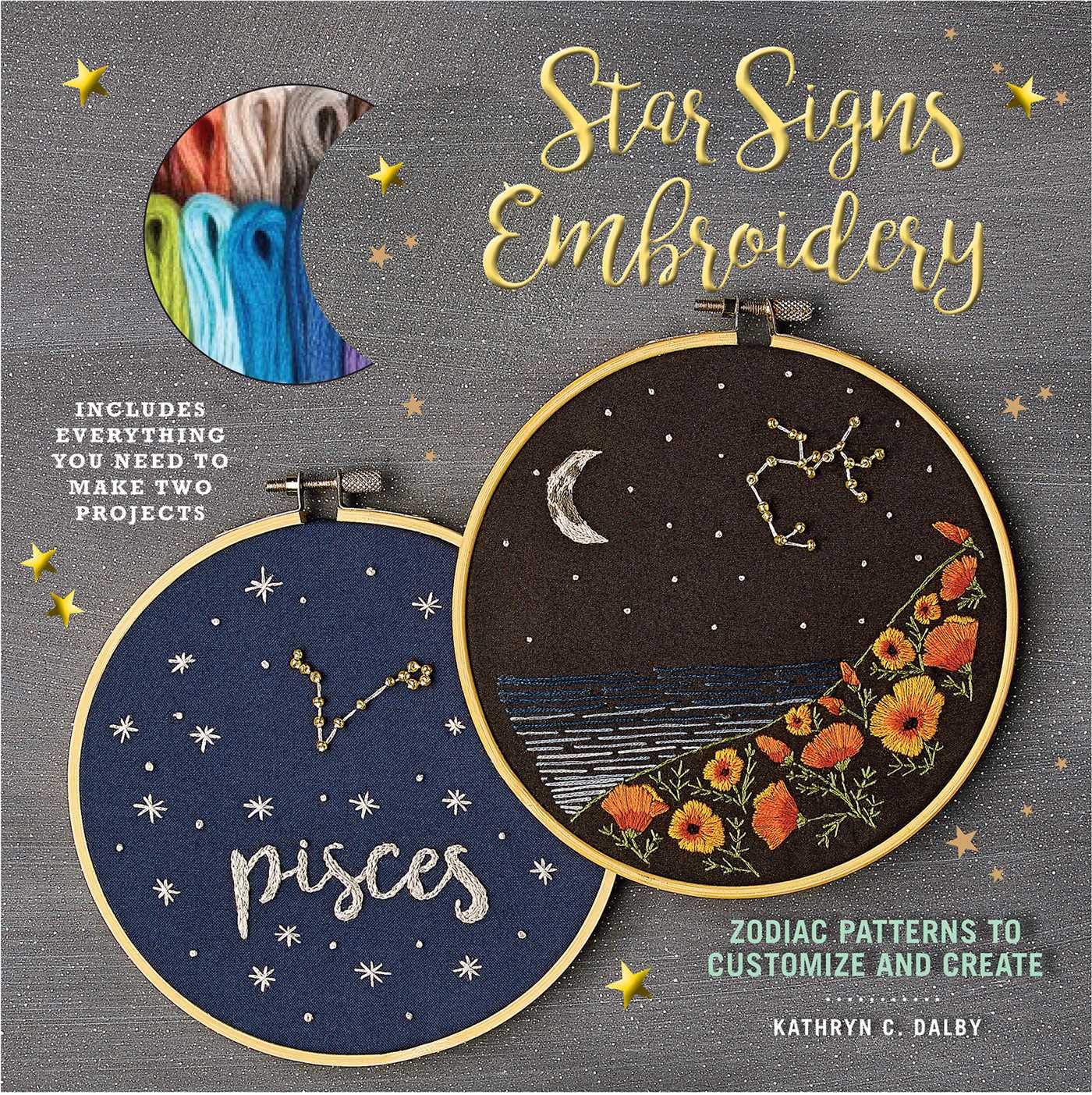 Algopix Similar Product 13 - Star Signs Embroidery Zodiac Patterns