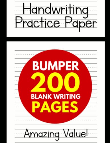 Algopix Similar Product 12 - Handwriting Practice Paper for Kids