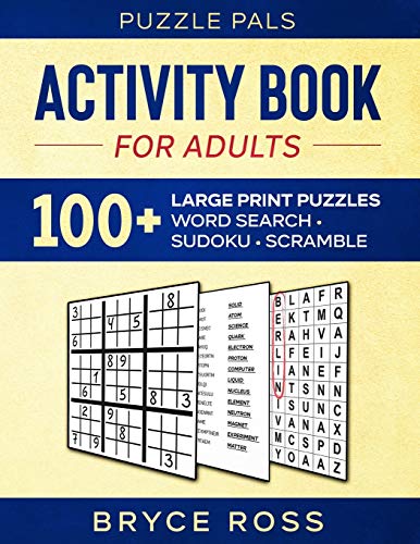 Algopix Similar Product 14 - ACTIVITY BOOK FOR ADULTS 100 Large