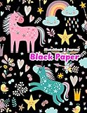 Algopix Similar Product 12 - BLACK PAPER SketchBook  Journal A