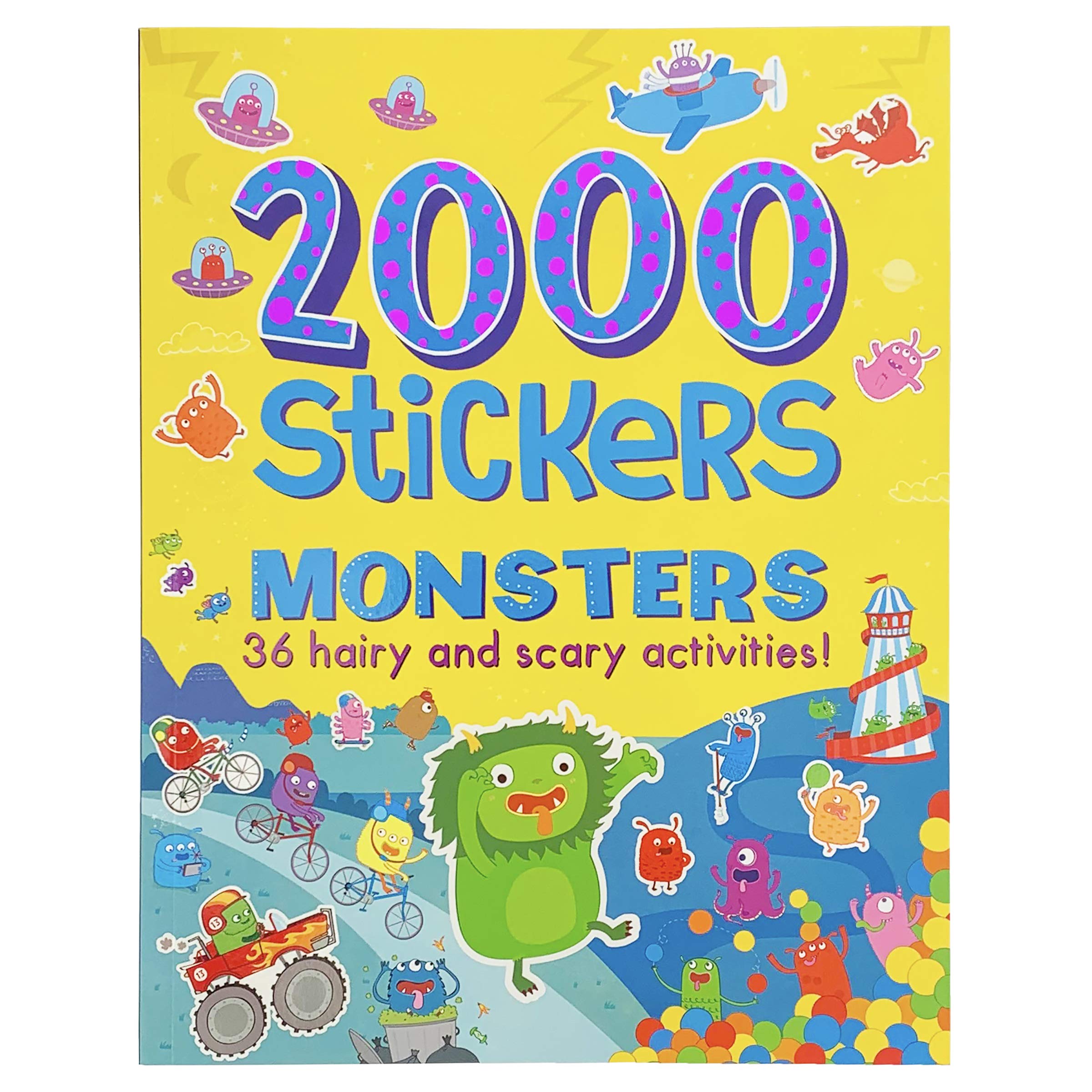 Algopix Similar Product 7 - 2000 Stickers Monsters Activity Book