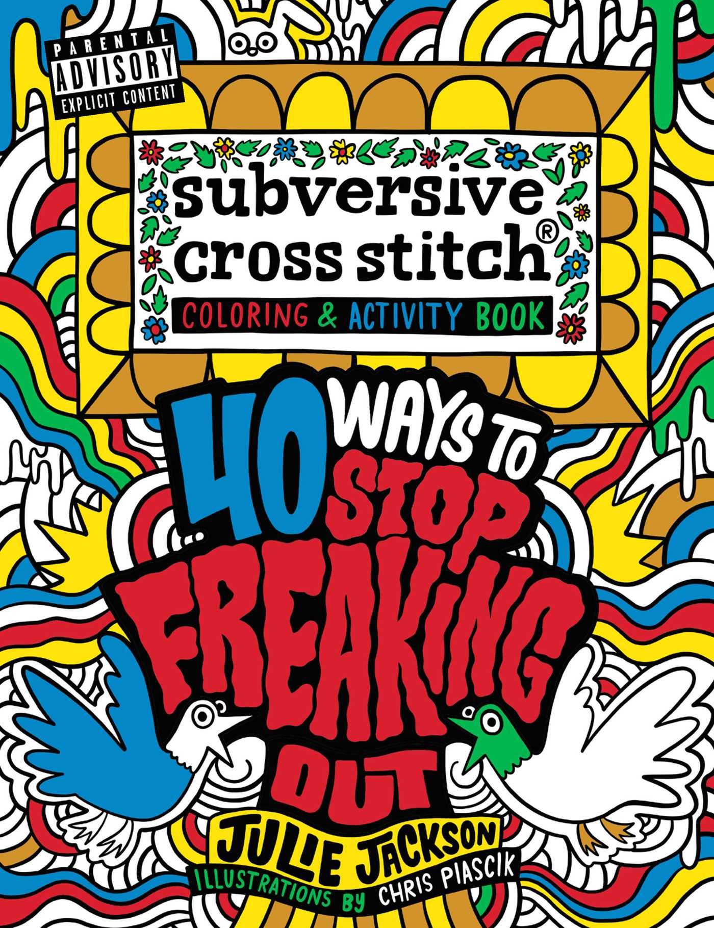 Algopix Similar Product 16 - Subversive Cross Stitch Coloring and