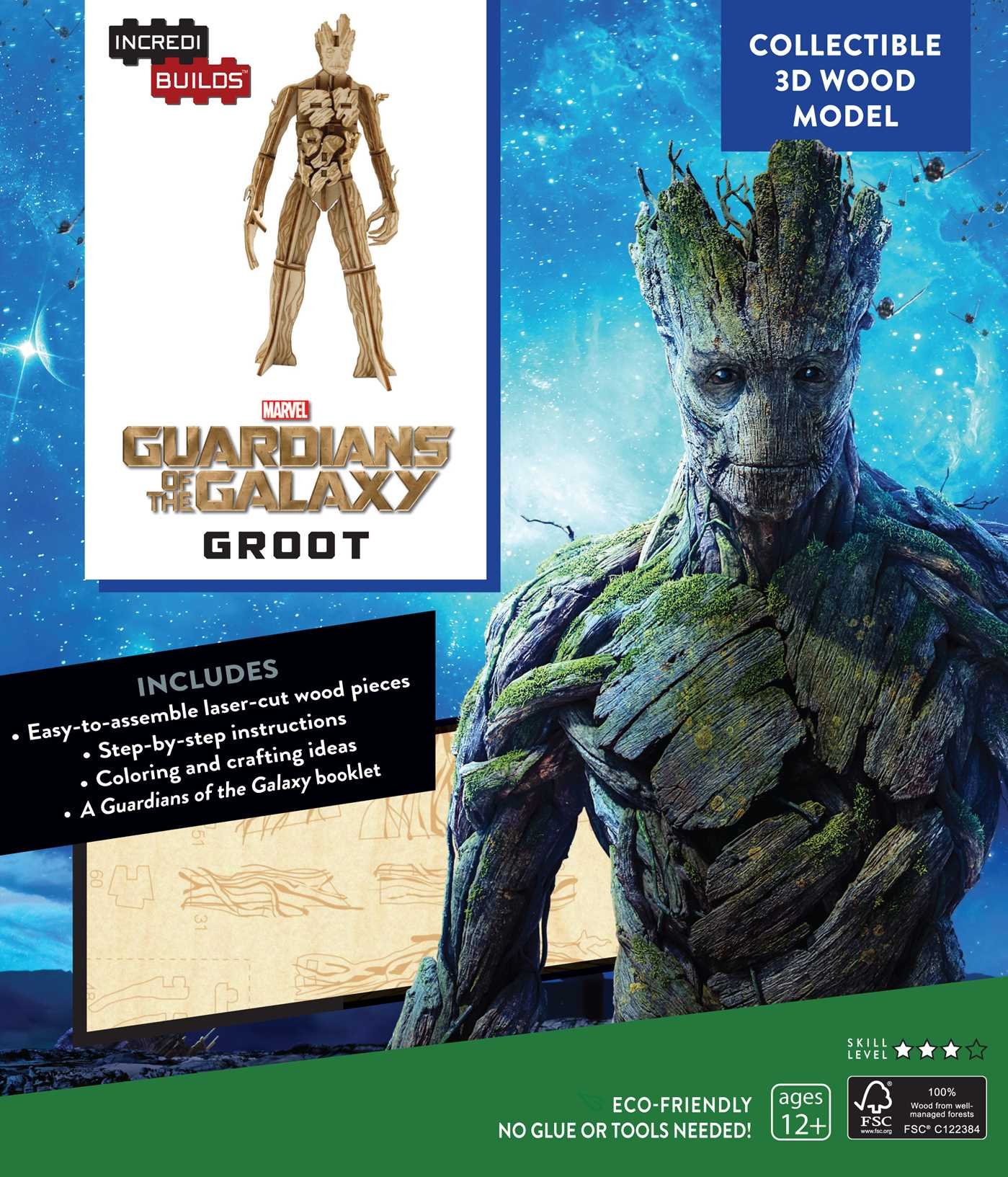 Algopix Similar Product 14 - IncrediBuilds Marvel Groot Guardians