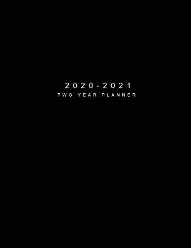 Algopix Similar Product 8 - 20202021 Two Year Planner Black Cover