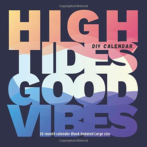 Algopix Similar Product 16 - High Tides Good Vibes DIY Calendar V8
