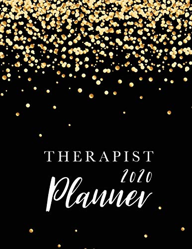 Algopix Similar Product 10 - Therapist Planner 2020 Black Gold