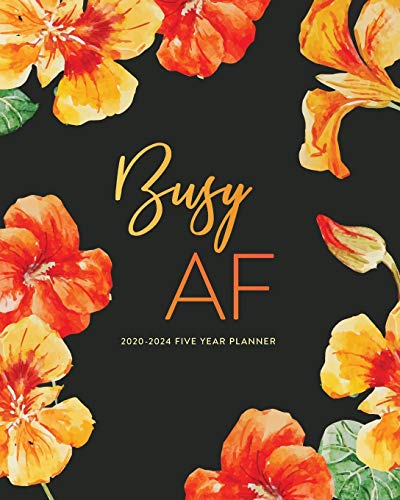 Algopix Similar Product 6 - 20202024 Five Year Planner Busy AF 5