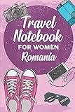 Algopix Similar Product 6 - Travel Notebook for Women Romania 6x9