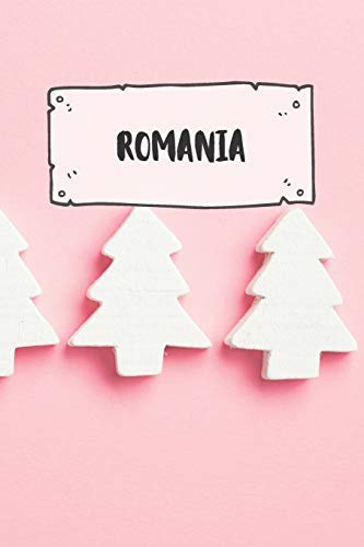 Algopix Similar Product 16 - Romania Ruled Travel Diary Notebook or