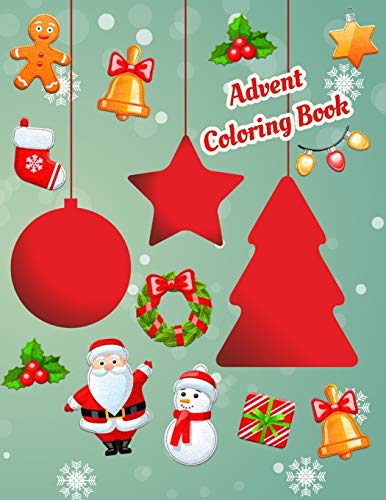 Algopix Similar Product 13 - Advent Coloring Book Christmas