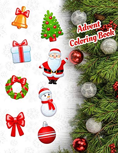 Algopix Similar Product 8 - Advent Coloring Book Christmas