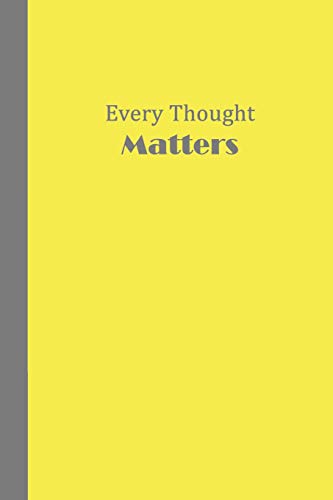 Algopix Similar Product 7 - Journal Every Thought Matters Yellow