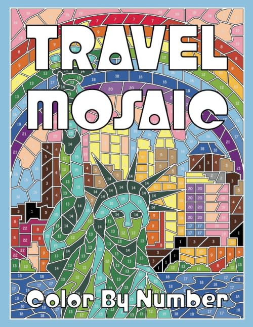 Algopix Similar Product 7 - TRAVEL MOSAIC Color by Number Activity