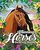 Algopix Similar Product 13 - Stunning Horses Coloring Book An Adult