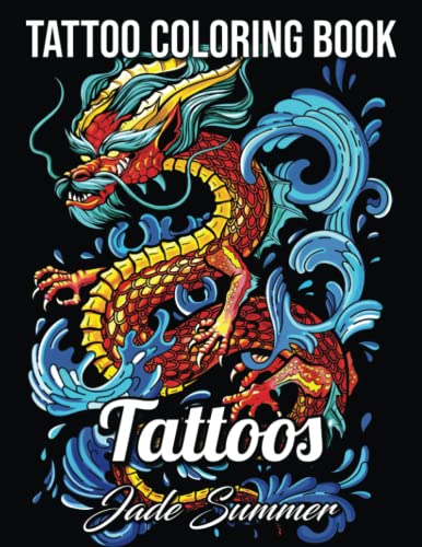 Algopix Similar Product 10 - Tattoo Coloring Book An Adult Coloring