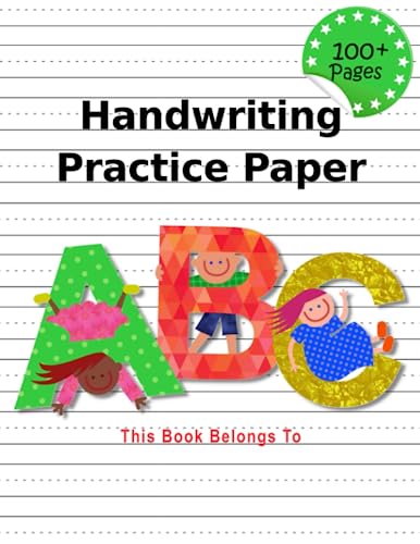 Algopix Similar Product 16 - Handwriting Practice Paper ABC Kids