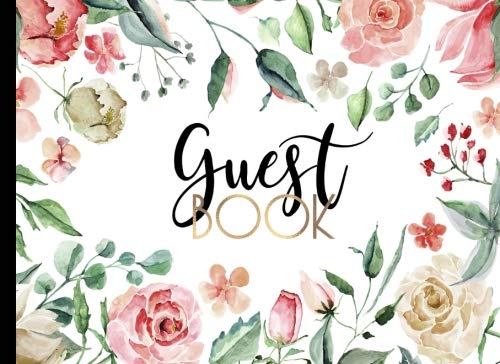 Algopix Similar Product 3 - Guest Book GORGEOUS Watercolor Pink