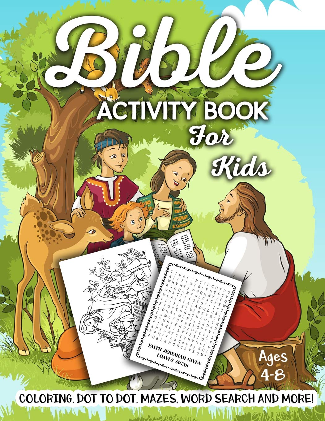 Algopix Similar Product 18 - Bible Activity Book for Kids Ages 48
