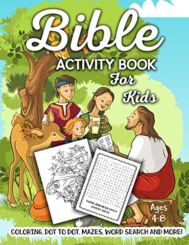 Algopix Similar Product 15 - Bible Activity Book for Kids Ages 48