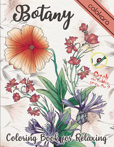 Algopix Similar Product 15 - Botany Coloring Book for Relaxing A