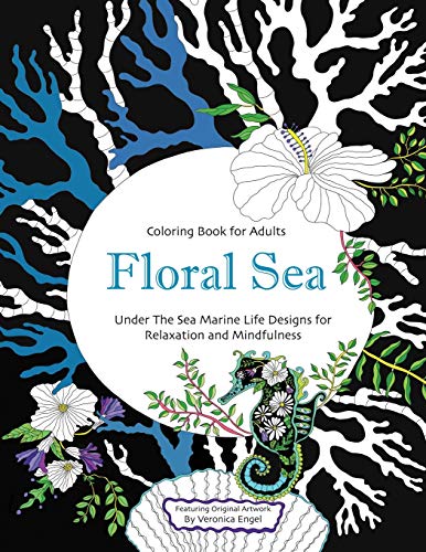 Algopix Similar Product 14 - Floral Sea Adult Coloring Book A
