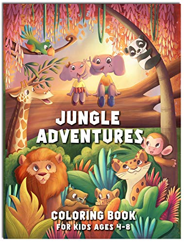 Algopix Similar Product 1 - Jungle Adventures Coloring Book For