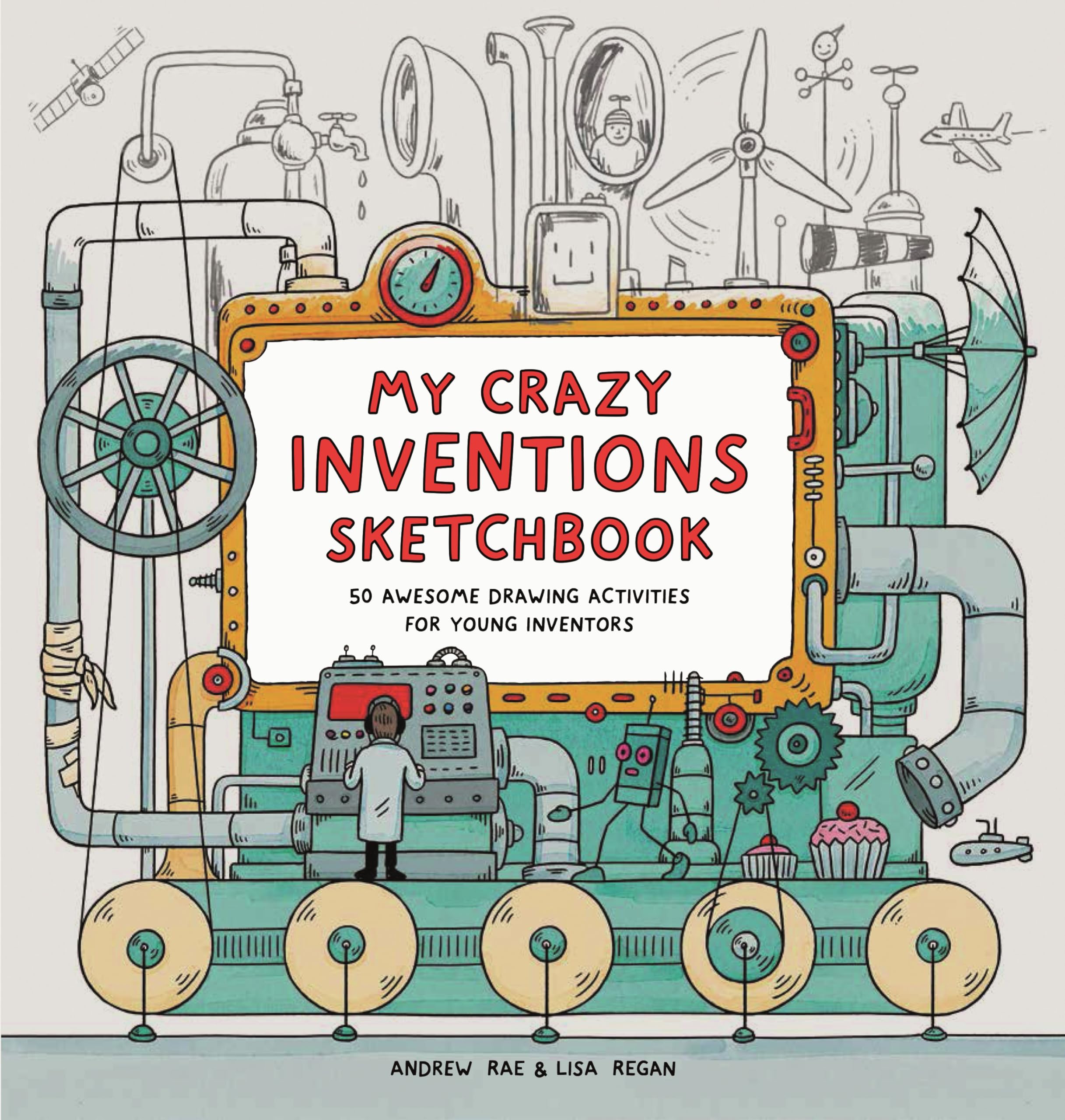 Algopix Similar Product 10 - My Crazy Inventions Sketchbook 50