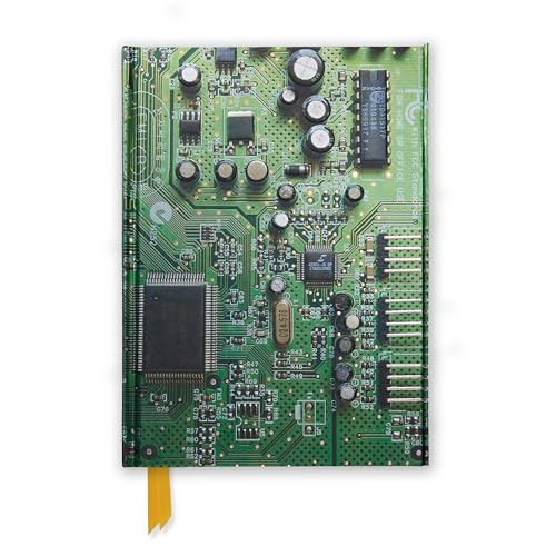 Algopix Similar Product 1 - Circuit Board Green Foiled Journal